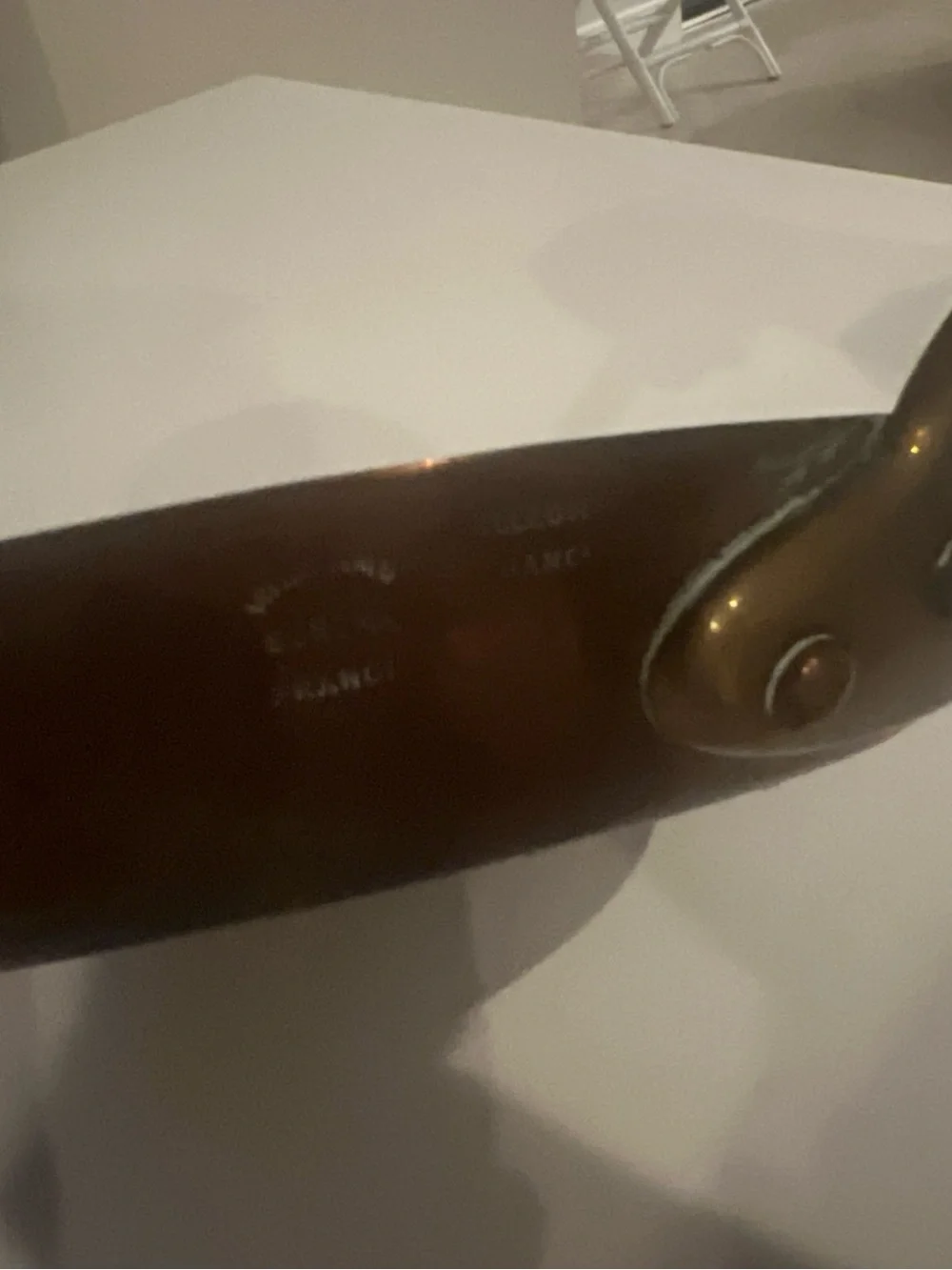 Williams Sonoma 8.5” French Copper Fry Pan Made In France Brass Handle Vintage